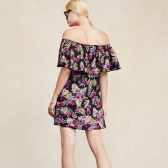 REFORMATION Nashville Off The Shoulder Floral Mini Dress in Lenai Womens Size XS - Picture 15 of 15